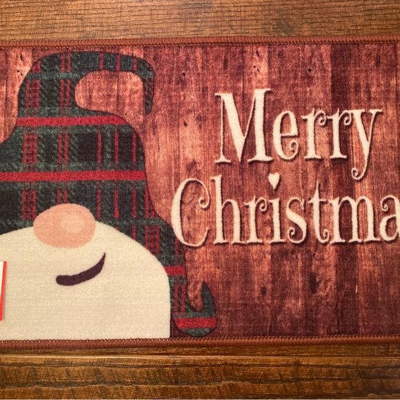 Christmas Gnome Rug, Gnome Rug, Indoor Machine Washable Printed Rug 27” X 17” - Picture 4 of 13